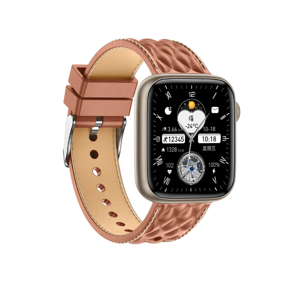 Urban Smart Watch 1.9" Built-in AI Voice Assistance with BT Calling Regal Brown view 2